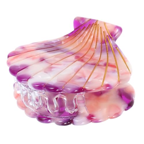 OSOLADY 2 Stk Muschelhaarkralle Haarschmuck aus Muscheln Haarklammern für Frauen Haarschmuck für den Strand Muschelbackenclip Shell-Klauen-Clip Haarspange sleekly haarclip girl Haarkrallen von OSOLADY