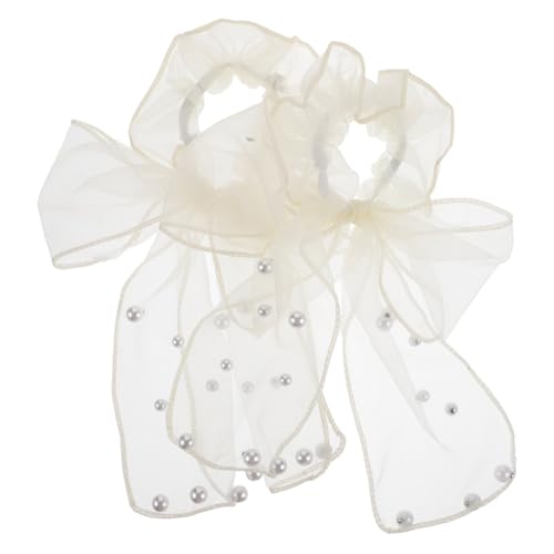 OSOLADY 2 Stück Chiffon-haargummis Für Mädchen Große Schleife Pferdeschwanzhalter Quastenperlen Elastisch Keine Beschädigungen Haarbänder Für Den Alltag Und Partys OSOLADY 2 Stück Chiffon-haargummis Für Mädchen Große Schleife Pferdeschwanzhalter Quastenperlen Elastisch Keine Beschädigungen Haarbänder Für Den Alltag Und Partys von OSOLADY