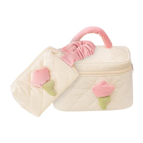 OSOLADY 2 Stück Cord-Make-up-Tasche – Make-up-Organizer-etui Für Hautpflege Schmuck Reisen Geldbörse OSOLADY 2 Stück Cord-Make-up-Tasche – Make-up-Organizer-etui Für Hautpflege Schmuck Reisen Geldbörse von OSOLADY