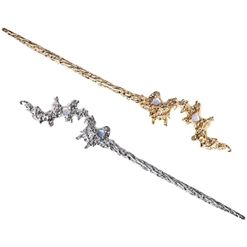 OSOLADY 2stücke Vintage Haarnadeln Für Damen Haarschmuck Für Duttfrisuren Kreative Unregelmäßige Form Accessoire Für Partys Und Hochzeiten von OSOLADY