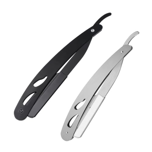 OSOLADY 2 Stück Faltbare Rasiermesser für Herren Klassischer Bart und Haarentferner für Präzises Rasieren von Bart Feinen Haaren und Konturen OSOLADY 2 Stück Faltbare Rasiermesser für Herren Klassischer Bart und Haarentferner für Präzises Rasieren von Bart Feinen Haaren und Konturen von OSOLADY