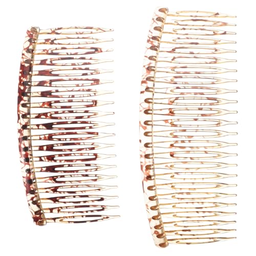 OSOLADY 2 Stück Französische Haarkämme Minimalistische Haarkämme für Damen Ergonomischer Seitlicher Kamm Hitzebeständig Einfaches Haarstyling OSOLADY 2 Stück Französische Haarkämme Minimalistische Haarkämme für Damen Ergonomischer Seitlicher Kamm Hitzebeständig Einfaches Haarstyling von OSOLADY