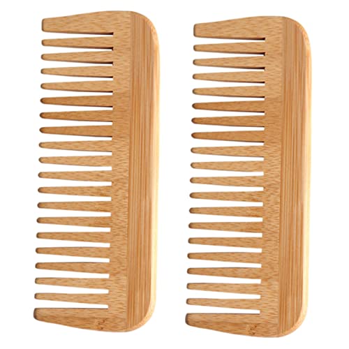 OSOLADY 2stücke Holzkämme Anti-statische Massagekämme Für Haartypen Für Feuchtes Und Trockenes Haar Für Frauen Männer Und Ergonomisches Design Leicht Und Tragbar von OSOLADY