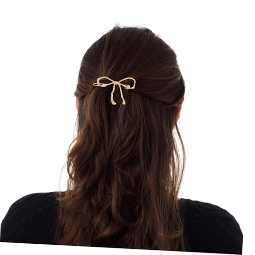 OSOLADY 2 Stück Haarklammern Schleifenform Retro Haarspangen mit Sicherem Griff Modische Haarschleifen Clips für Damen und Mädchen Eleganter Haarschmuck für Besondere Anlässe von OSOLADY