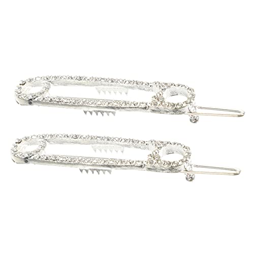 OSOLADY 2 Stück Haarnadeln Sicherheitsnadel Design mit Strass Leichte Haarspangen für Mädchen und Damen Sicherer Halt Vielseitiger Haarschmuck für Alltag und Besondere Anlässe von OSOLADY