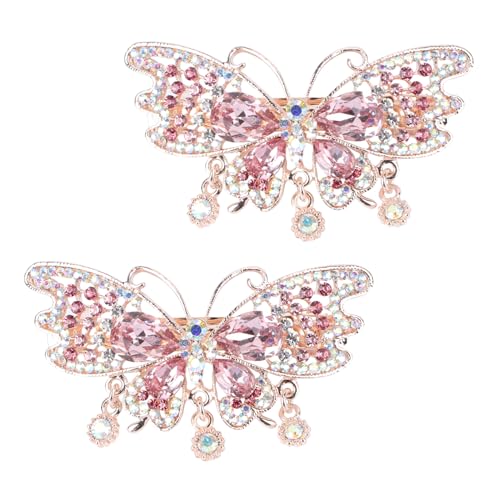 OSOLADY 2 Stück Haarnadelschmuck Haarklammern Clip Mädchen Pferdeschwänze Halter Dekorativ Geformt Haarspangen Mit Strass Haarschmuck Für Damen Elegant Pferdeschwanz Eisen Rosa OSOLADY 2 Stück Haarnadelschmuck Haarklammern Clip Mädchen Pferdeschwänze Halter Dekorativ Geformt Haarspangen Mit Strass Haarschmuck Für Damen Elegant Pferdeschwanz Eisen Rosa von OSOLADY