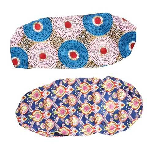 OSOLADY 2stücke Elastische Haube Für Lange Haare Schlafhaube Für Frauen Zum Schutz Von Langen Zöpfen Und Lockigem Haar Nacht Mit Elastischem Band Für Optimalen Halt Und Komfort von OSOLADY