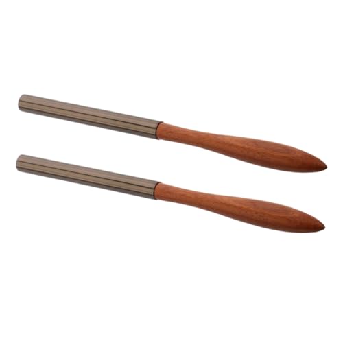 OSOLADY 2 Stück Nagelstift Nagelmalerei Pinsel Nagelbürsten Für Den Salon French-maniküre-pinsel Nageldesign-malpinsel Maniküre-werkzeug Bürste Mit Französischer Spitze Brown Hölzern von OSOLADY