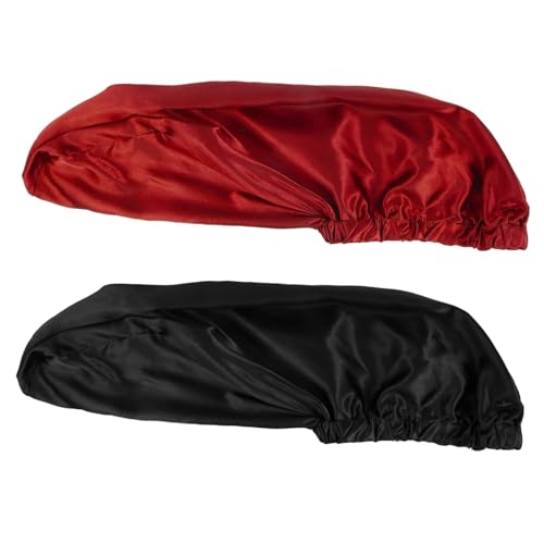 OSOLADY 2 Stück Satin Schlafhauben für Damen aus Hochwertigem Satin für Pflege von Haaren OSOLADY 2 Stück Satin Schlafhauben für Damen aus Hochwertigem Satin für Pflege von Haaren von OSOLADY