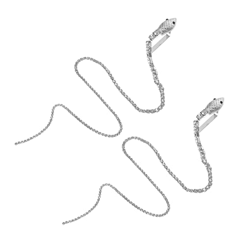 OSOLADY 2 Stücke Haarspangen mit Strasssteinen Schlangenform Kopfschmuck für Damen Haarnadeln für Mädchen für Partys und Besondere Anlässe von OSOLADY