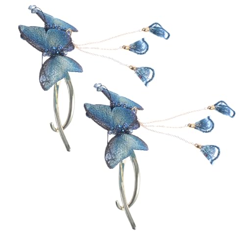 OSOLADY Doppeltes Schmetterlings-haarspangen-set Mit Strass-accessoires Für Damen Modische Haarspangen Für Lässige Und Formelle Anlässe von OSOLADY