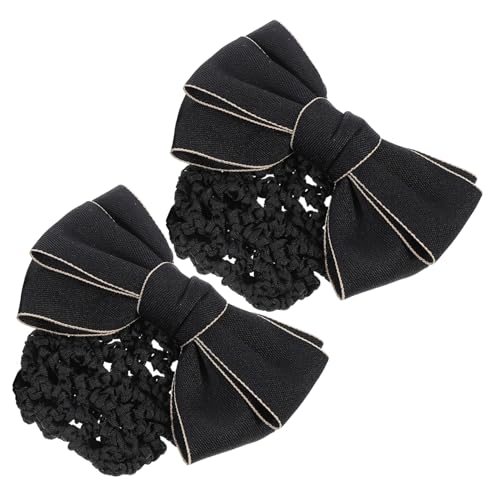 OSOLADY 2 Stück Teiliges Damen Haarband Snood mit Schleife Professionelles Haarnetz für Vielseitige Stylings für Schule von OSOLADY