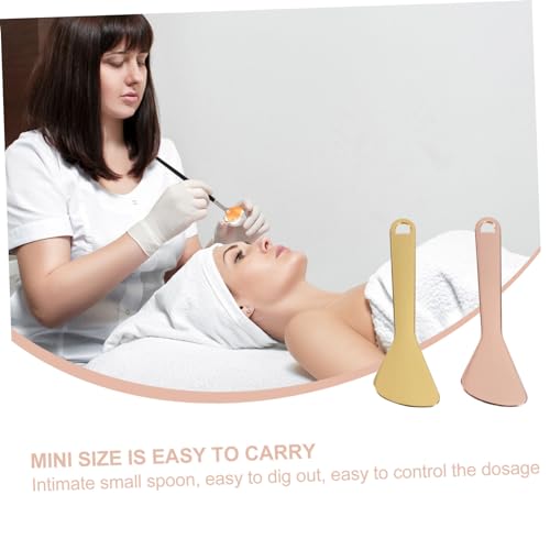 OSOLADY 2 Stück Teiliges Gesichtspflege Löffel aus Hochwertigem Material Glatte Oberfläche Ergonomisch Geformt Multifunktional als Augencreme und Make Up Spatel Praktische Anwendung für von OSOLADY