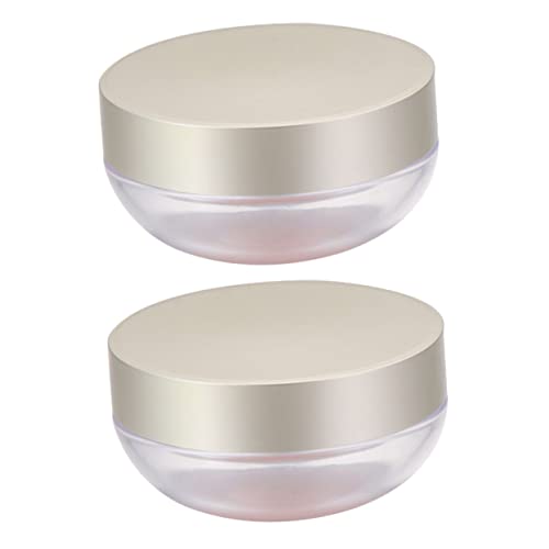 OSOLADY 2 Stück Tragbare Puderboxen Für Lose Kosmetikprodukte Wiederverwendbare Puderbehälter Aus Kunststoff Geruchsneutral Für Puder Rouge Und Lidschatten Für Frauen Kompakt Und von OSOLADY