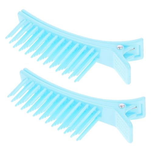 OSOLADY 2 Stücke Multifunktions Friseur Clips Salon Haarclips zum Abteilen für Dickes Haar Leichte Styling Haarspangen mit Kamm für Damen für Friseure und Zuhause von OSOLADY