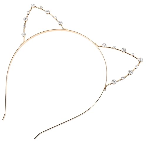 OSOLADY 2 Stücke Strass Katze Ohren Stirnband Katze Kleid Stirnband Dekorative Ohren Für Kostüm Party von OSOLADY