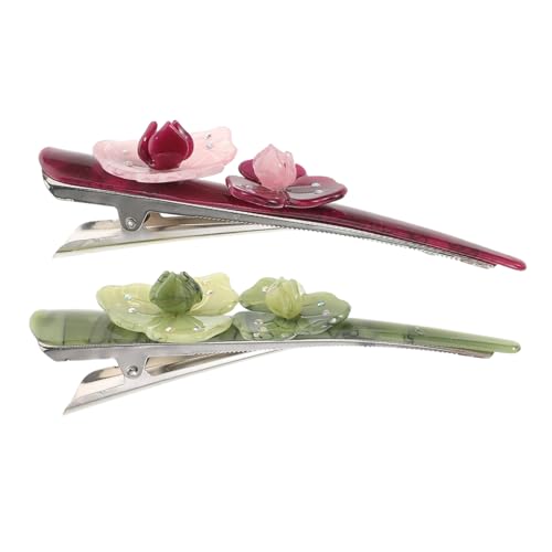 OSOLADY 2 Stücke Vintage Blume Haar Clip Retro Haar Barrettes Bobby Pin Elegante Headwear Haar Zubehör Für Frauen Hochzeit Geburtstag Party von OSOLADY