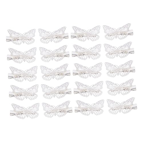 OSOLADY 20 Stück Schmetterlings Haarspangen Retro Haarklammern für Damen Rutschfest und Leicht für Partys Hochzeiten und Festivals Vielseitig Kombinierbar von OSOLADY