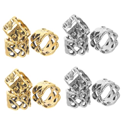 OSOLADY 20 Stücke Dreadlock Ringe Haarschmuck für Zöpfe Metall Haar Accessoire Spiralform für Damen Pferdeschwanzmanschetten OSOLADY 20 Stücke Dreadlock Ringe Haarschmuck für Zöpfe Metall Haar Accessoire Spiralform für Damen Pferdeschwanzmanschetten von OSOLADY
