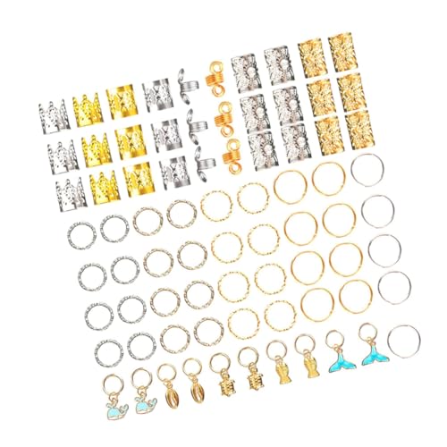 OSOLADY 200stücke Haarzubehör Für Dreads Dreadlock Ringe Zopf Schmuck Für Frauen Einfache Anbringung Geeignet Für Partys Hochzeiten Fotoshootings Und Mehr von OSOLADY