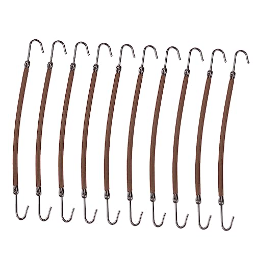 OSOLADY Pferdeschwanzhaken 20 Stück Elastische Gummibänder Für Haarklauen Kaffee Für Kinder Und Erwachsene Für Hochsteckfrisuren Und Zöpfe von OSOLADY