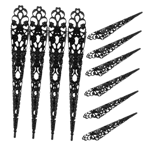 OSOLADY 20stücke Halloween Fingernagel Tipps Krallen Ringe Für Cosplay Dekorative Kunstfingernägel Für Partys Und Kostüme Langlebig Und Leicht Für Aufführungen Und Karneval von OSOLADY