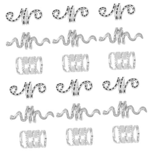 OSOLADY 20stücke Haarschmuck Für Frauen Zöpfe Metall-haarspangen Dreadlock-perlen Diy-anhänger -accessoires Geflochtene Haarspangen von OSOLADY