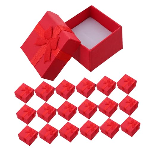 OSOLADY 24stücke Dekorative Rote Schmuckkästchen Für Ringe Und Ohrringe Mit Deckel Stilvolle Geschenkverpackung Für Hochzeiten Jubiläen Und Besondere Anlässe Für Männer Und Frauen OSOLADY 24stücke Dekorative Rote Schmuckkästchen Für Ringe Und Ohrringe Mit Deckel Stilvolle Geschenkverpackung Für Hochzeiten Jubiläen Und Besondere Anlässe Für Männer Und Frauen von OSOLADY