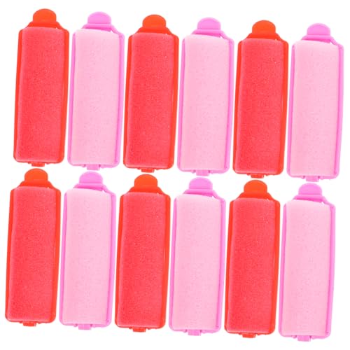 OSOLADY 24stücke Schwamm Haarroller Für Frauen Diy Lockenwickler Mit Clip Air Bangs Roller Für Flauschige Locken Lockenwickler Für Fransen Und Haarspitzen von OSOLADY