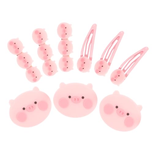 OSOLADY 27stücke Teiliges Lustige Cartoon Schwein Haarspangen Für Mädchen Haarschmuck Für Partys Hochzeiten Und Besondere Anlässe Niedliches Design Zur Verschönerung Ihrer Frisur von OSOLADY