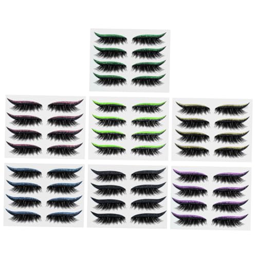 OSOLADY Einzigartige Augen-make-up-aufkleber 7 Farbsets Eyeliner-streifen Leicht Atmungsaktiv Für Frauen von OSOLADY
