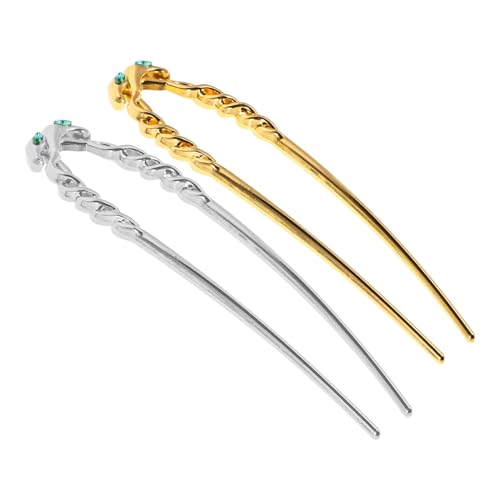 OSOLADY Haarstäbe Vintage U-form Haar Für Frauen Haarspange Diamanten Styling Gabeln OSOLADY Haarstäbe Vintage U-form Haar Für Frauen Haarspange Diamanten Styling Gabeln von OSOLADY