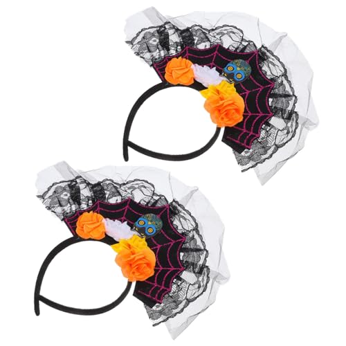 OSOLADY 2stücke Halloween Haarschmuck Mit Spitze Und Netz -blumen-stirnbänder Für Frauen Und Mädchen Für Karneval Und Kostümpartys Zufälliger Stil OSOLADY 2stücke Halloween Haarschmuck Mit Spitze Und Netz -blumen-stirnbänder Für Frauen Und Mädchen Für Karneval Und Kostümpartys Zufälliger Stil von OSOLADY