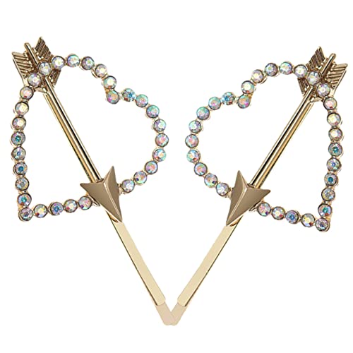 OSOLADY Elegante Haarspange Mit Herz-strasssteinen Für Damen Und Mädchen Party von OSOLADY