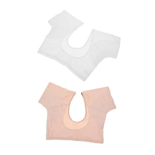 OSOLADY 2 Stück Atmungsaktive Unterarm Schweißpads Wiederverwendbare Achselweste für Damen und Herren Schweißschutzweste Baumwolle Tragbar für Sport und Alltag von OSOLADY