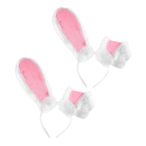 OSOLADY 2St Stirnband mit Cartoon-Hasenohren Hasenohren-Stirnband Hasenohren einzigartiger Hasenohren-Kopfschmuck Hasenohren-Haarspangen pelziges Kostüm Kaninchen-Cosplay Stoff Weiß OSOLADY 2St Stirnband mit Cartoon-Hasenohren Hasenohren-Stirnband Hasenohren einzigartiger Hasenohren-Kopfschmuck Hasenohren-Haarspangen pelziges Kostüm Kaninchen-Cosplay Stoff Weiß von OSOLADY