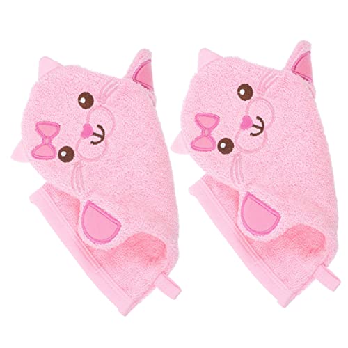 OSOLADY 2Stücke Cartoon Badehandschuhe für Kinder Rückenschrubber Weiche Peelinghandschuhe aus Baumwolle für Babybad und Sanfte von OSOLADY