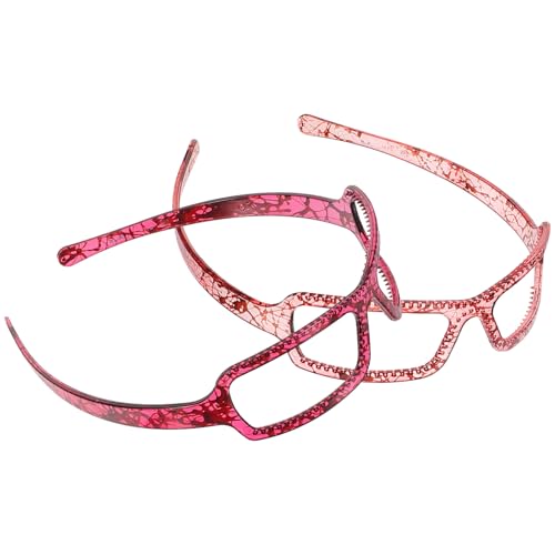 OSOLADY 2Stücke Damen Haarband mit Brillen Design Stilvolles und Haaraccessoire für Gesichtswäsche Sport und Tägliches Styling Elastisch und Bequem Passend OSOLADY 2Stücke Damen Haarband mit Brillen Design Stilvolles und Haaraccessoire für Gesichtswäsche Sport und Tägliches Styling Elastisch und Bequem Passend von OSOLADY