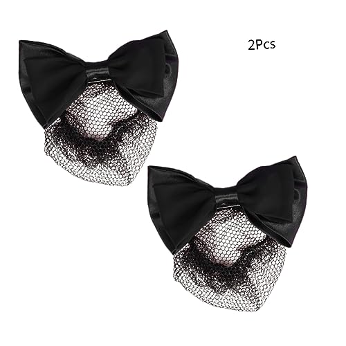 OSOLADY 2Stücke Elastisches Haarnetz Mit Bogen Kopfschmuck Für Damen Snood Netz Haaraccessoires Für Büro Tanz Und Partys Schwarz OSOLADY 2Stücke Elastisches Haarnetz Mit Bogen Kopfschmuck Für Damen Snood Netz Haaraccessoires Für Büro Tanz Und Partys Schwarz von OSOLADY