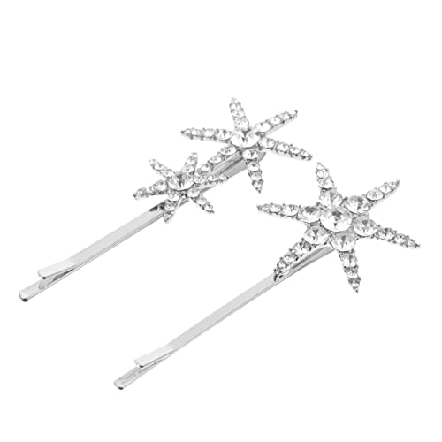OSOLADY 2Stücke Glitzer Haarspangen Clips für Damen Dekorative Haarnadeln Haarschmuck für Hochzeiten Partys und Besondere Anlässe Silberfarben OSOLADY 2Stücke Glitzer Haarspangen Clips für Damen Dekorative Haarnadeln Haarschmuck für Hochzeiten Partys und Besondere Anlässe Silberfarben von OSOLADY