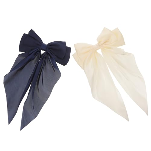 OSOLADY 2Stücke Große Haarschleifen Haarspangen mit Ripsband Elegant für Damen für Partys Geburtstage und Tägliche Aktivitäten OSOLADY 2Stücke Große Haarschleifen Haarspangen mit Ripsband Elegant für Damen für Partys Geburtstage und Tägliche Aktivitäten von OSOLADY