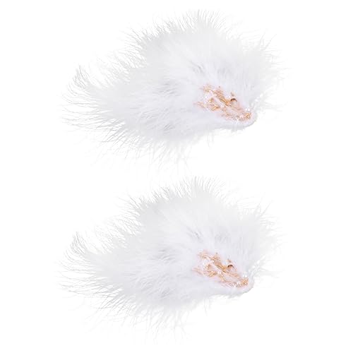 OSOLADY 2Stücke Haarspangen für Mädchen Handgefertigte Kopfschmuck Accessoires Fascinator Haarnadeln für Partys und Fotoshootings von OSOLADY