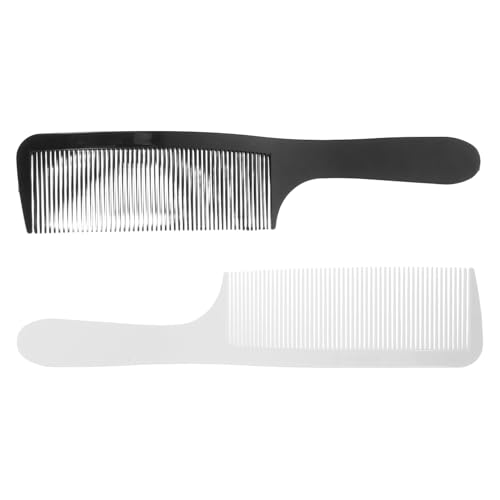 OSOLADY 2Stücke Haartrimmer Kamm Teilig Gebogener Friseur Clipper Kamm für Herren Ergonomisches Design Flexibles Material zum Trimmen und Stylen von Kurzhaarschnitten Schwarz OSOLADY 2Stücke Haartrimmer Kamm Teilig Gebogener Friseur Clipper Kamm für Herren Ergonomisches Design Flexibles Material zum Trimmen und Stylen von Kurzhaarschnitten Schwarz von OSOLADY