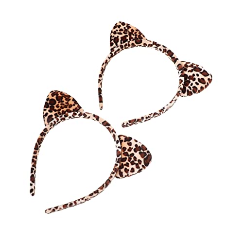 OSOLADY 2Stücke Katzenohren Haarreifen für Damen Lustige und Entzückende Stirnbänder für Kostümparty Cosplay und Feierlichkeiten für Kreative Looks und Besondere Anlässe von OSOLADY