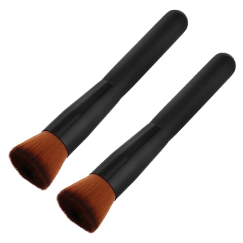 OSOLADY 2Stücke Kleine Flüssigpinsel Für Foundation Und Concealer Professionelle Make Up Pinsel Mit Weichen Borsten Für Präzises Auftragen Kosmetikpinsel Für Damen von OSOLADY