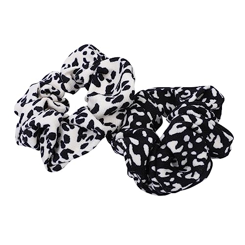 OSOLADY 2Stücke Leopard Haargummis Elastische Scrunchies für Damen Vielseitige Haar Accessoires Milchweiß für Pferdeschwanz oder Dutt OSOLADY 2Stücke Leopard Haargummis Elastische Scrunchies für Damen Vielseitige Haar Accessoires Milchweiß für Pferdeschwanz oder Dutt von OSOLADY