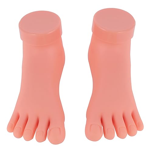 OSOLADY 2stücke Nagelkunst Übungsmodell Für Füße Praktisches Trainingswerkzeug Für Maniküre Und Nageldesign Für Damen Und Mädchen Zur Verbesserung Der Nagelverschönerungskompetenzen von OSOLADY