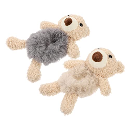 OSOLADY 2stücke Bärchen-haarbänder Süße Haaraccessoires Aus Plüsch Für Mädchen Haarseile Für Lange Haare Stilvolle Und Langlebige Haargummis Für Jeden Anlass Attraktive Und Praktische Haar von OSOLADY