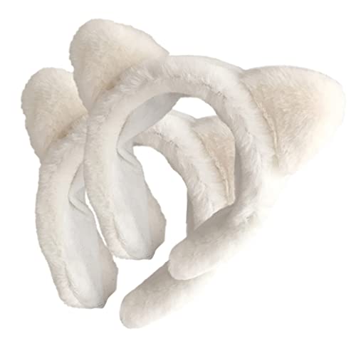 OSOLADY 2Stücke Plüsch Katzenohr Haarband für Gesichtspflege Make Up und Waschen Süßes und Bequemes Stirnband für Damen und Herren für Spa und Beauty Rituale OSOLADY 2Stücke Plüsch Katzenohr Haarband für Gesichtspflege Make Up und Waschen Süßes und Bequemes Stirnband für Damen und Herren für Spa und Beauty Rituale von OSOLADY