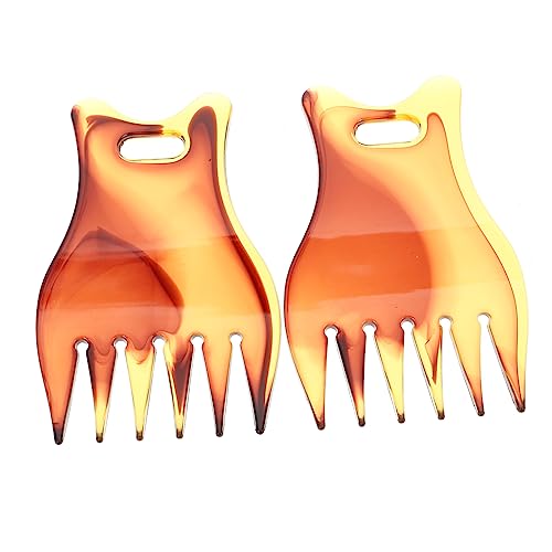 OSOLADY 2stücke Kamm Mit Breitem Zahn Für Männer Haarstyling Öl-haarkamm Friseur-ölbürste Haarbürste Für Salon Und Persönlichen Gebrauch von OSOLADY